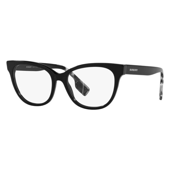 New Authentic  BURBERRY Evelyn Black Cat Eye BE2375 3001 Glasses Women - Picture 1 of 4